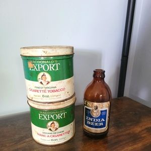 Vintage Cans & Bottle